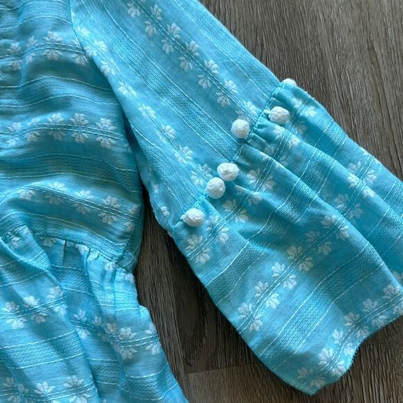 SAYLOR Rhoda Ruffle Tiered Mini Dress Size XS 100% Cotton Embroidered - Picture 4 of 6